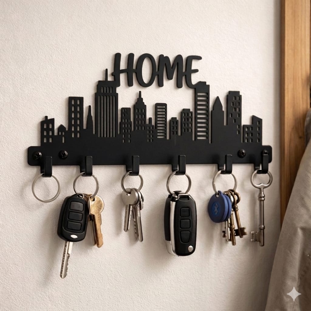 City Skyline Key Holder
